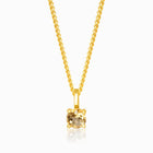 Kristallberlock Citrin Guld