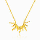 Halsband Sol Citrin Guld