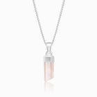 Kristallspets Rosenkvarts Silver