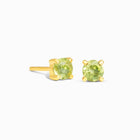 Kristallstuds Peridot Guld