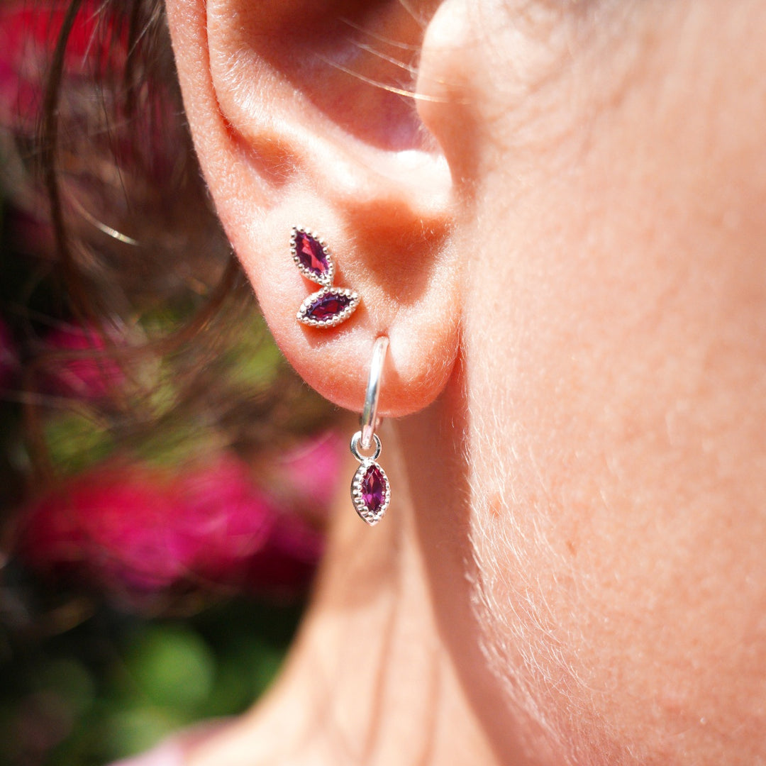 Flora Earrings Silver